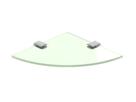 Universal Corner Glass Shelf - Oval