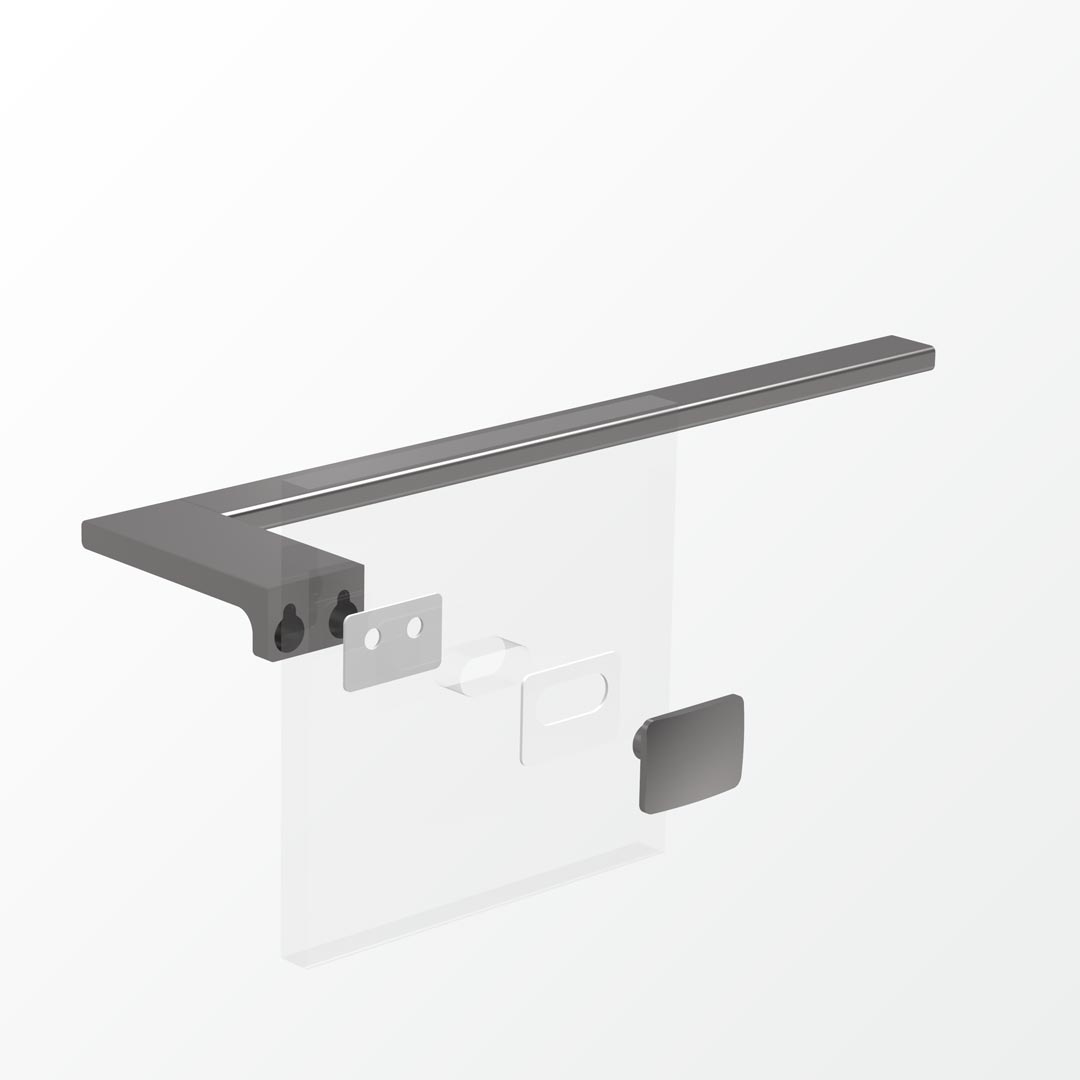 Above Glass Mounting Kit - Double     Also SoldAs BEZTGFK-D