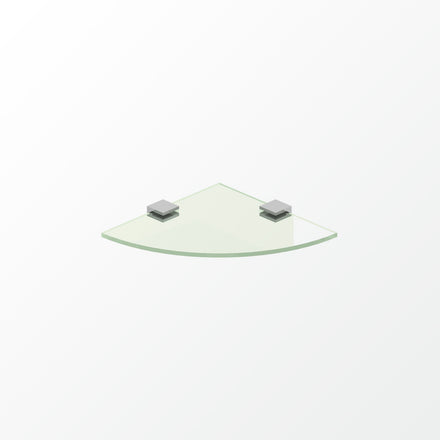 Universal Corner Glass Shelf - Square